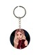 Girl Printed Double Sided Keychain