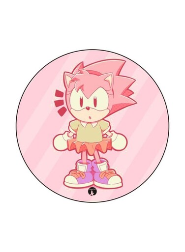Video Game Sonic Printed Fridge Magnet k/Beige