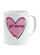 Go Away Printed Ceramic Coffee Mug White/Pink/Black