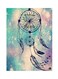 Dream Catcher Metal Plate Poster Multicolour 15x20centimeter