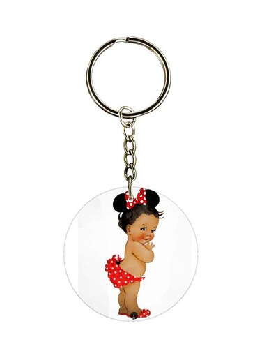 Baby Doll Printed Dual Sided Keychain