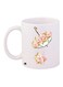 Floral Printed Coffee Mug White/Blue/Pink 11ounce