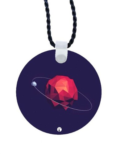 Planet Printed Car Mirror Pendant