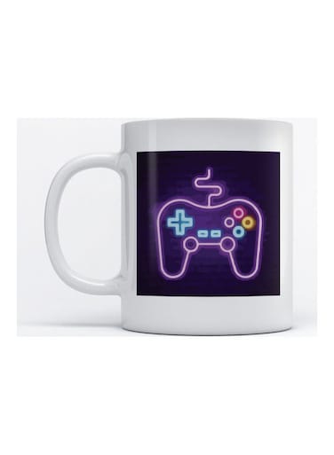 Mug PlayStation Controller by Neon Art for Coffee and Tea White