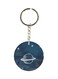 Saturn Planet Printed Keychain