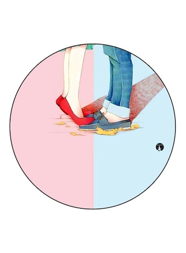 Cartoon Printed Fridge Magnet Pink/Blue/Red 5.5cm