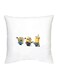Minion Character Printed Cushion White/Yellow/Blue 16x16inch
