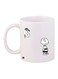 Cartoon Printed Coffee Mug White/Black 11ounce
