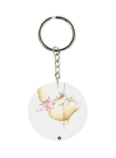 Cartoon Themed Single Sided Keychain
