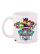 Paw Control Printed Coffee Mug White/Blue/Red 11ounce