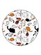Cats Printed Fridge Magnet Multicolour
