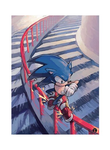 Video Game Sonic Metal Plate Poster Multicolor 15x20centimeter