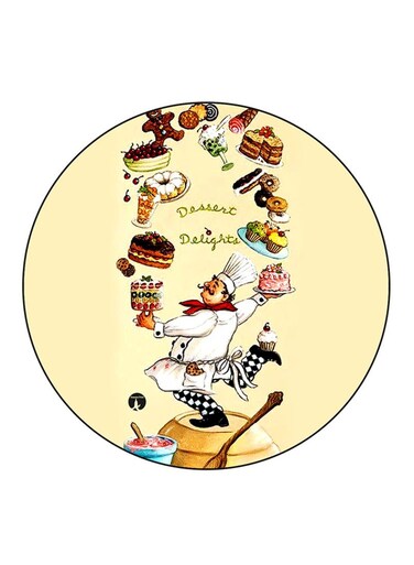 Food Printed Fridge Magnet Multicolour