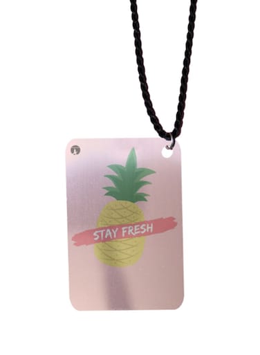 Pineapple Printed Car Mirror Pendant