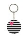 Heart Printed Double Sided Keychain