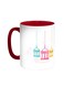 Ramadan Lanterns Printed Coffee Mug Red/White