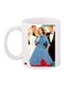 Printed Coffee Mug White/Blue/Black 11ounce