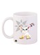 Digimon Printed Mug White/Yellow/Red 11ounce