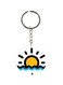 Cartoon Themed Single Sided Keychain