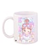 Cartoon Girl Printed Coffee Mug White/Pink/Blue 11ounce