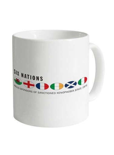 Quote Printed Ceramic Coffee Mug White