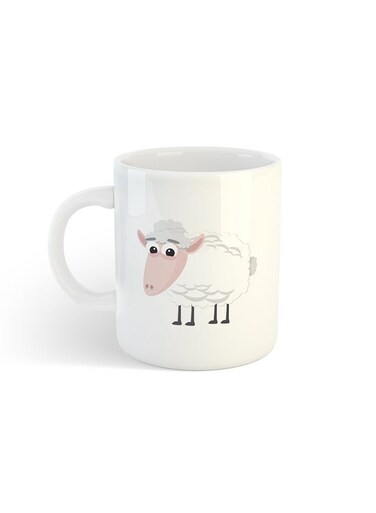 Eid Al-Adha Sheep Printed Mug White
