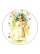 Vintage Art Printed Fridge Magnet Multicolour