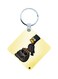 The Simpsons Printed Keychain White/Black/Yellow