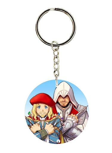 Double Sided Assassin's Creed Printed Keychain