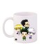 Hunter Printed Mug White/Yellow/Brown 12ounce