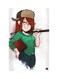 Printed Fridge Magnet Multicolour 8.5x0.4x5.5cm