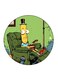 Cartoon Printed Fridge Magnet Multicolour 5.5 x 5.5cm