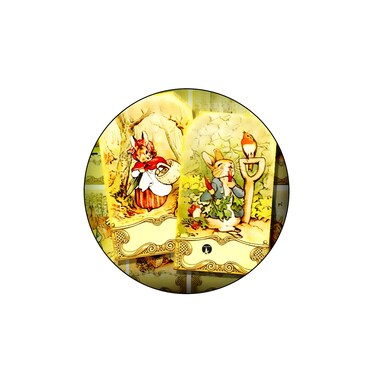 Printed Fridge Magnet Multicolour 5.5cm