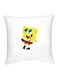 SpongeBob Character Printed Cushion White/Yellow/Brown 16x16inch