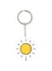 Sun Printed Double Sided Keychain