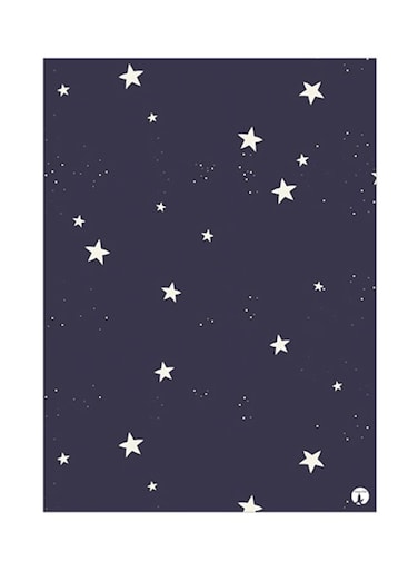 Stars Metal Plate Poster Multicolour 15x20centimeter
