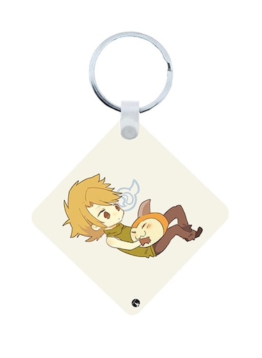 Digimon Anime Wooden Keychain