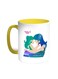 Mothers Day Printed Coffee Mug Yellow/White 11ounce