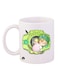 Digimon Printed Mug White/Green/Pink 12ounce