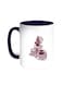 Coffee Time Printed Coffee Mug Blue/White 11ounce