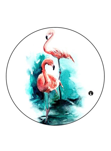 Flamingos Printed Fridge Magnet Multicolour