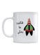 Patrick Star Printed Mug White/Black/Green