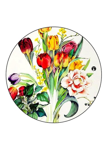 Flowers Printed Fridge Magnet Multicolour