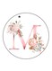 Letter M Printed Fridge Magnet Multicolour