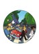 Simpsons Printed Fridge Magnet Round Multicolour