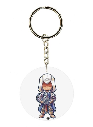 Assasins Creed Double Side Printed Keychain