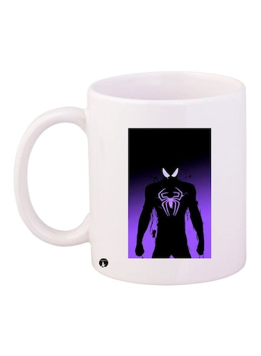 Spiderman Printed Coffee Mug White/Purple/Black