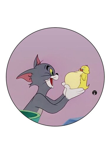 Tom And Jerry Printed Fridge Magnet Multicolour