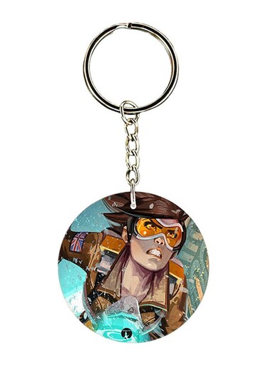 Overwatch Logo Keychain Multicolour