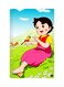 Printed Fridge Magnet Multicolour 8.5x0.4x5.5cm